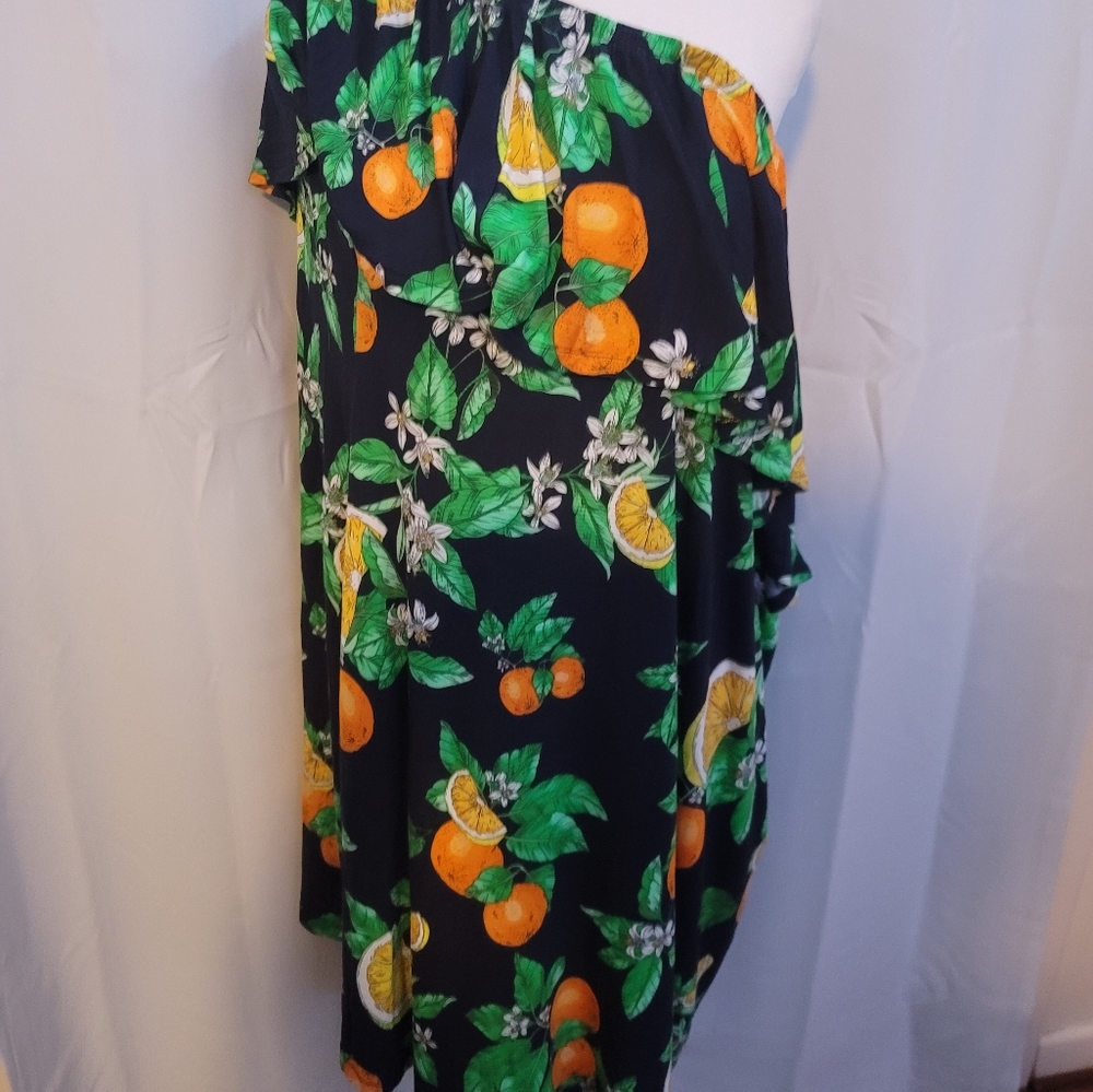 Lane bryant citrus print Convertible Off-The-Shoulder A-Line Dress 22/24 NWT - Picture 3 of 5